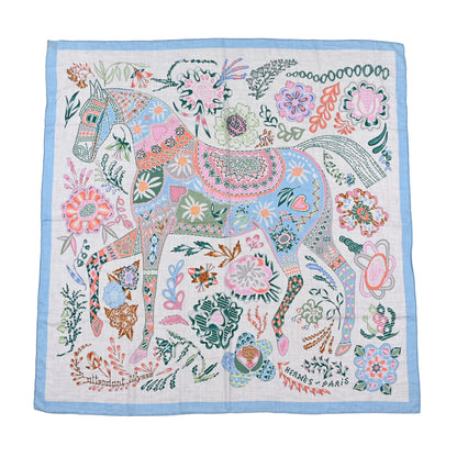 Hermes Cashmere Silk En Attendant Ulysse Shawl 140 1 of 5