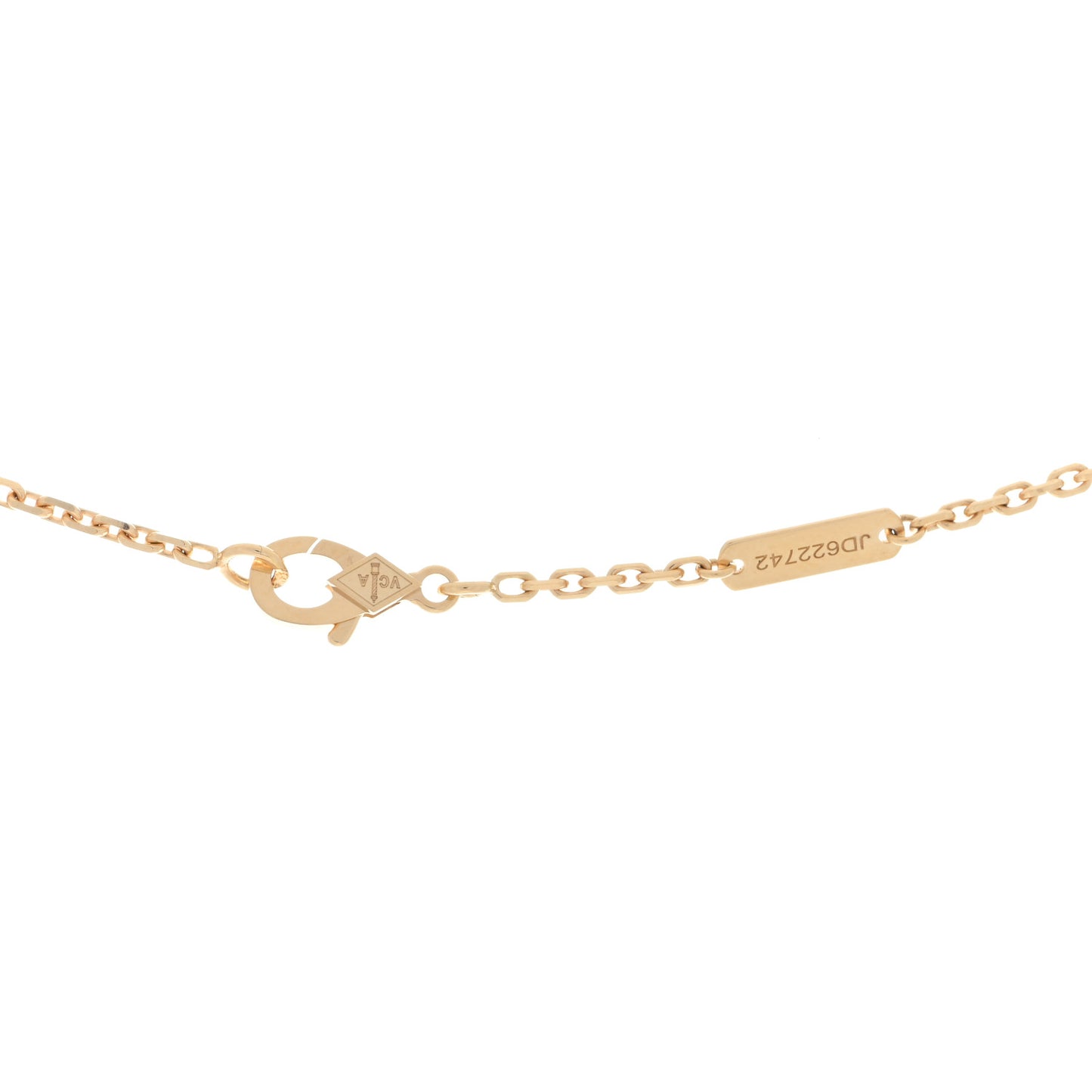 18K Yellow Gold Guilloche Magic Alhambra Long Necklace