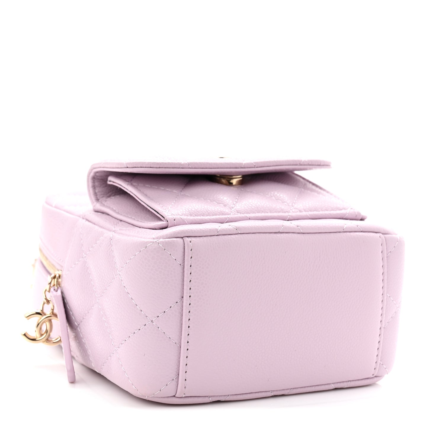 Caviar Quilted CC Mini Classic Backpack Light Purple