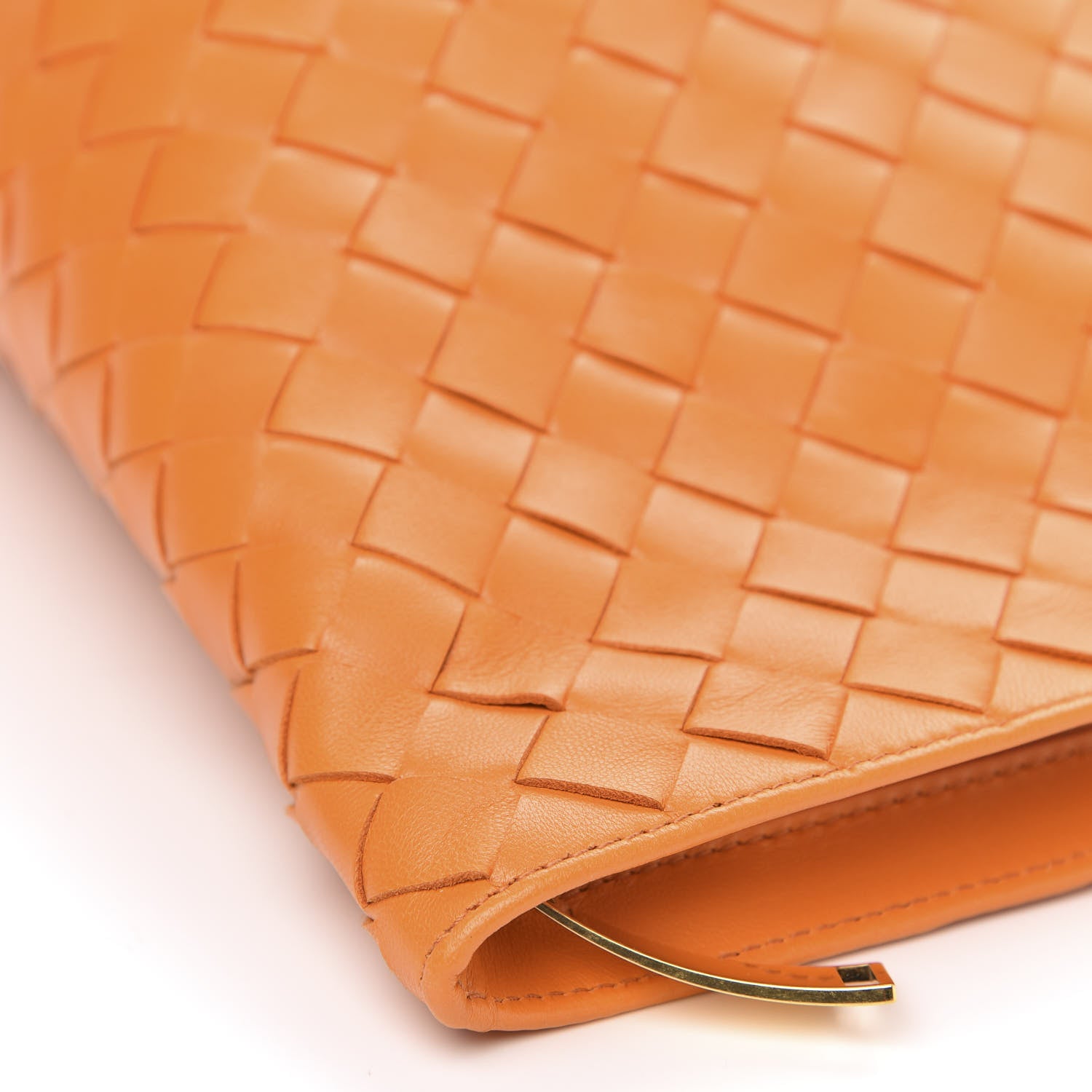 Bottega Veneta Nappa Intrecciato BV Twist Orange 8 of 9