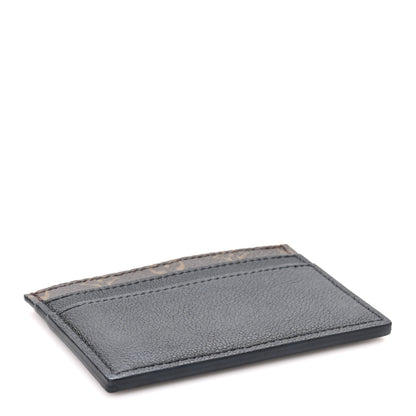 Louis Vuitton Calfskin Monogram Low Key Double Card Holder Black 4 of 7