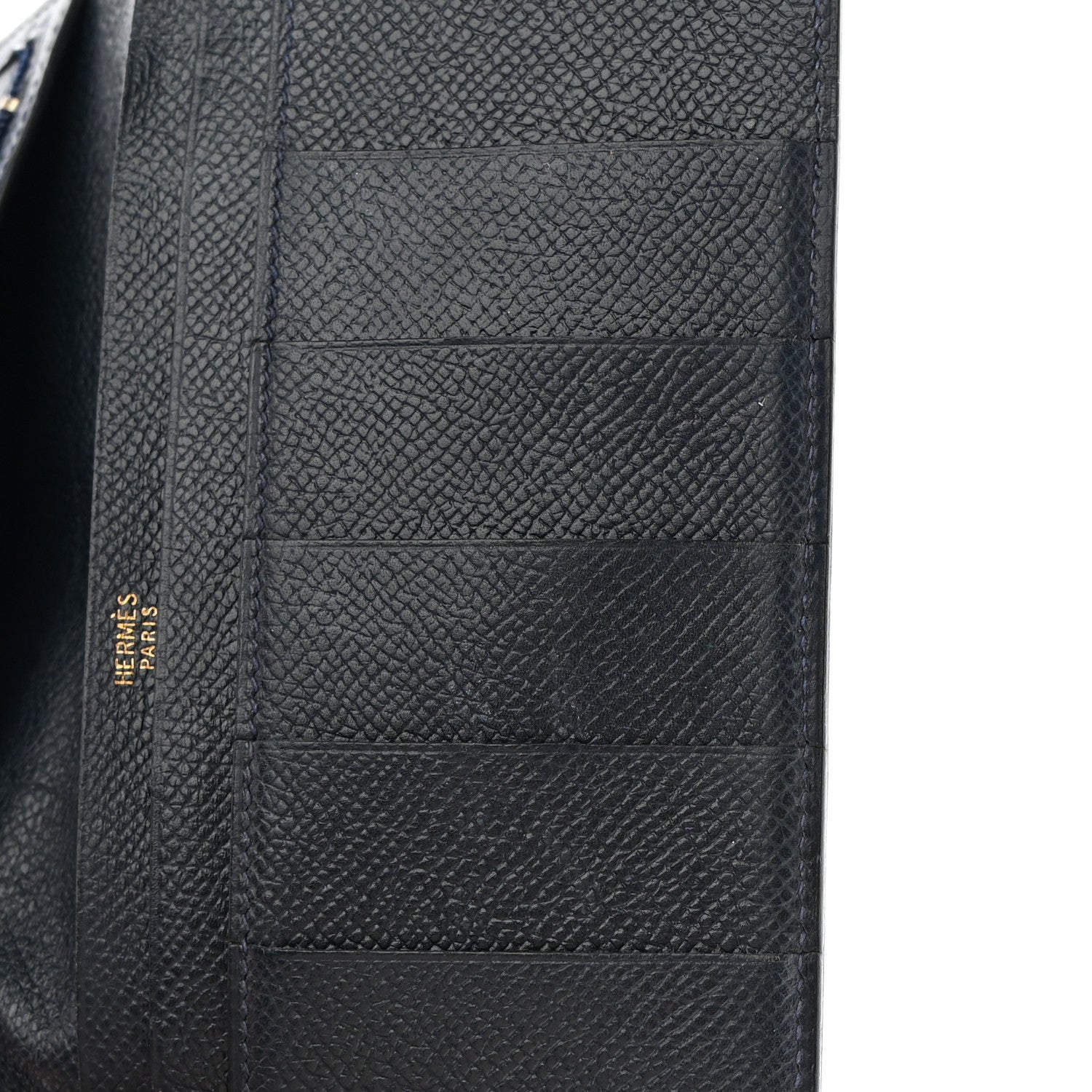 Hermes Epsom Bearn Gusset Wallet Bleu Indigo 7 of 11