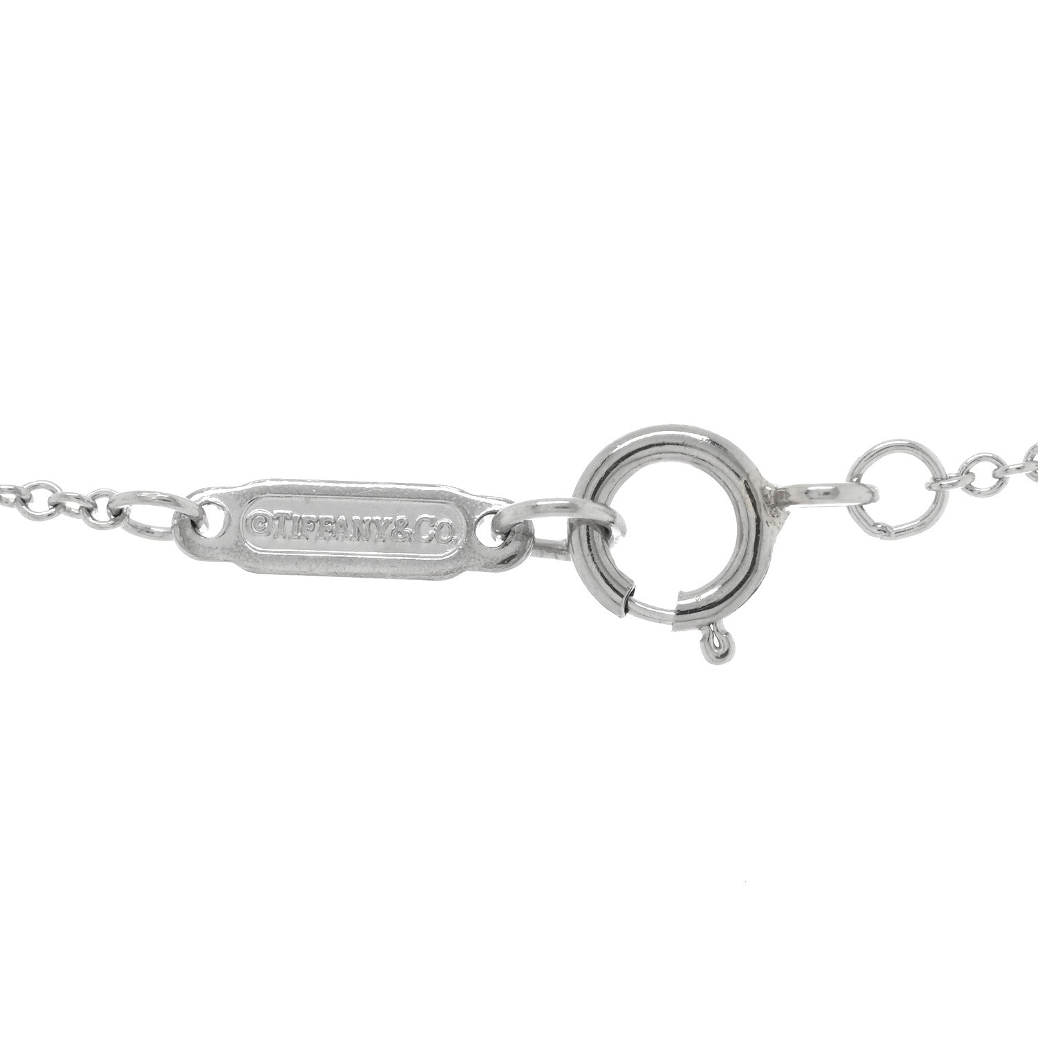 Tiffany Platinum Diamond Extra Mini Heart Pendant Necklace 4 of 4