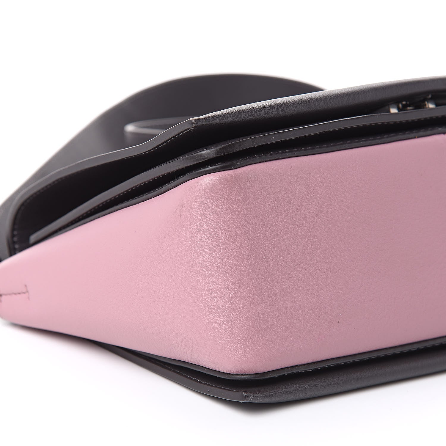 Celine Shiny Smooth Calfskin Medium Frame Shoulder Bag Liquorice Antique Rose 8 of 11