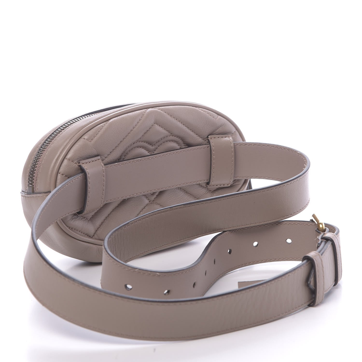 Gucci Calfskin Matelasse GG Marmont Belt Bag 95 38 Porcelain Rose 3 of 14