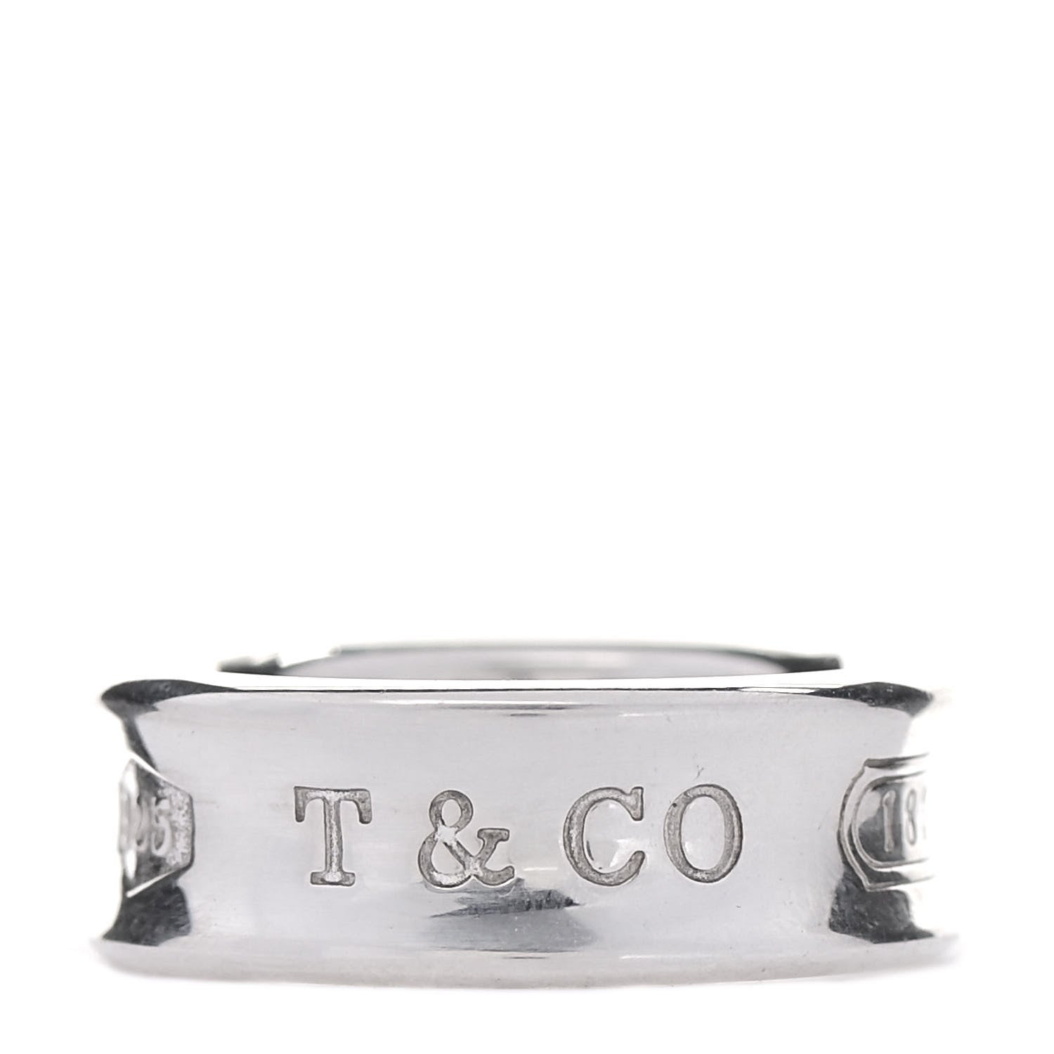 Tiffany Sterling Silver 1837 Ring 49 5 1 of 8