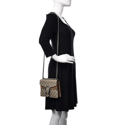 Gucci GG Supreme Monogram Mini Dionysus Shoulder Bag Taupe 2 of 12