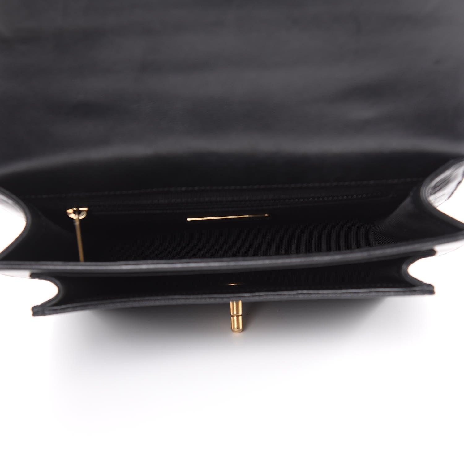 Chanel Calfskin Caviar Quilted Chain Handle Flap Black 5 of 12