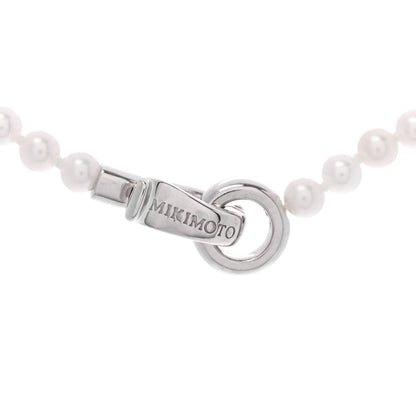 Mikimoto 18K White Gold Akoya Cultured Pearl 4mm Strand Necklace 16" 4 of 6