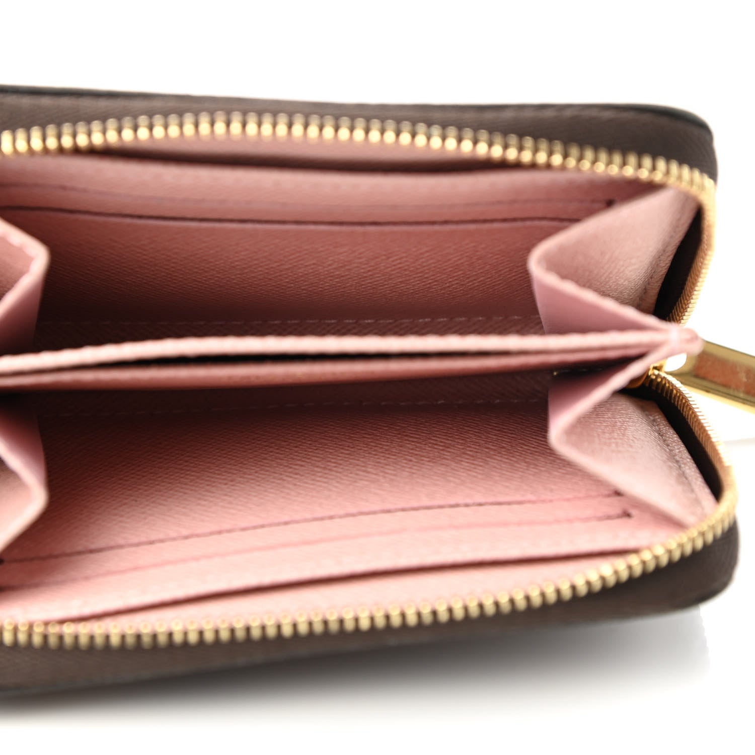 Louis Vuitton Damier Ebene Zippy Coin Purse Rose Ballerine 4 of 6