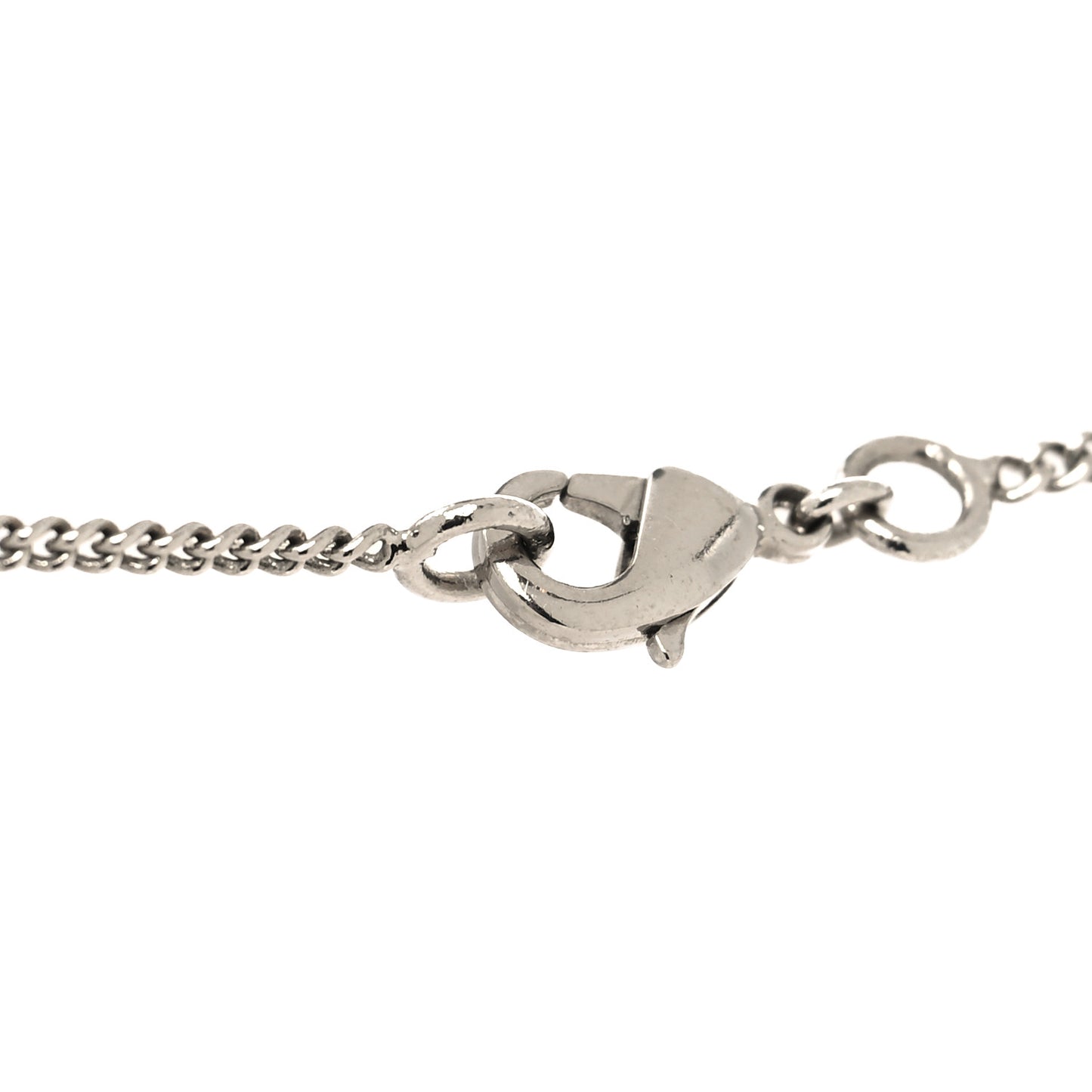 Crystal CC Camellia Necklace Silver
