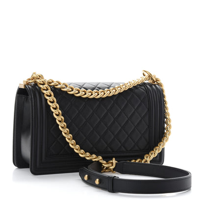 Chanel Caviar Quilted Medium Boy Flap Black 3 of 9