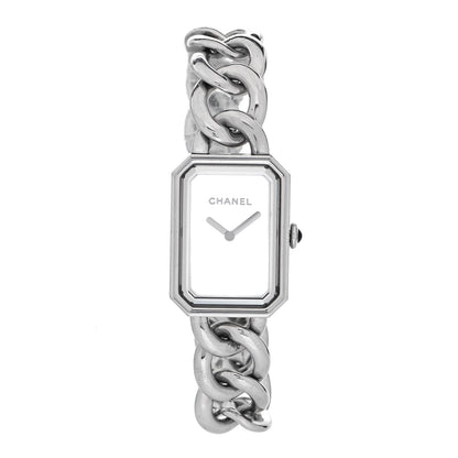 Chanel Stainless Steel Mother of Pearl 20mm Chain Premiere Quartz Watch 1 of 5