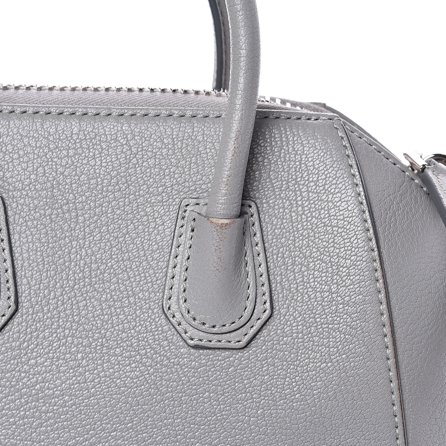 Givenchy Sugar Goatskin Mini Antigona Pearl Grey 11 of 12