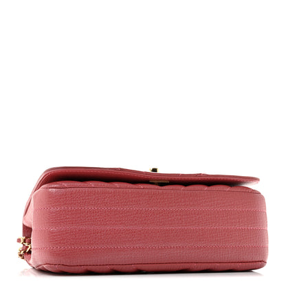 Chanel Calfskin Chevron Quilted Mini Statement Flap Pink 4 of 12
