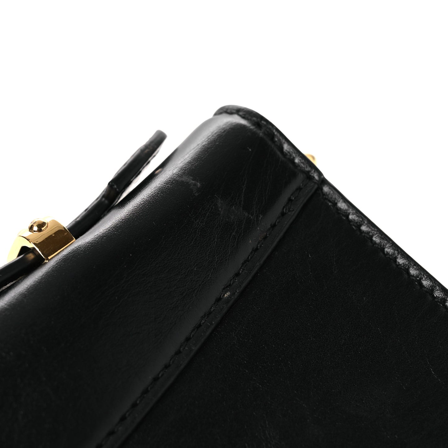 Calfskin LV Wallet On Chain Capucines Black