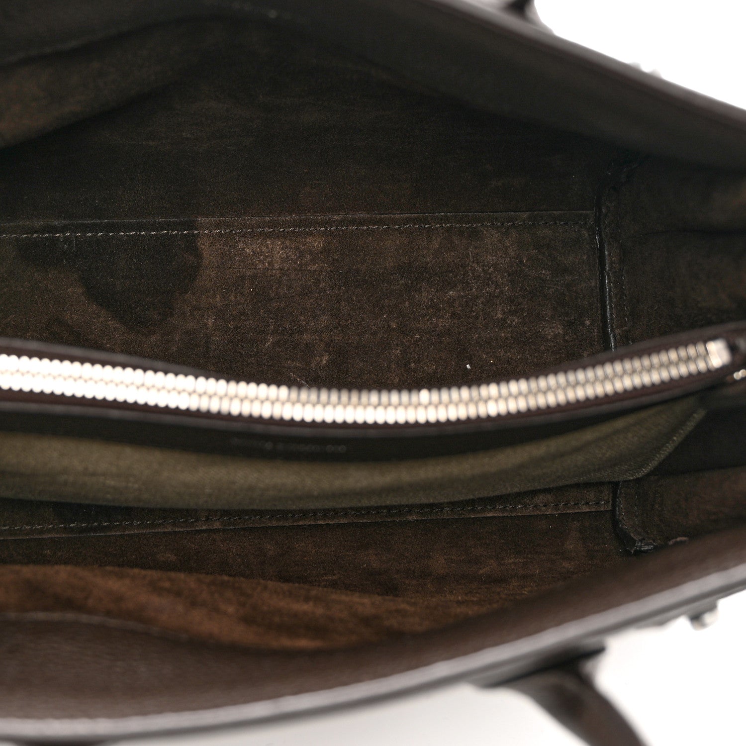 Saint Laurent Grained Calfskin Baby Sac De Jour Souple Dark Brown 4 of 8
