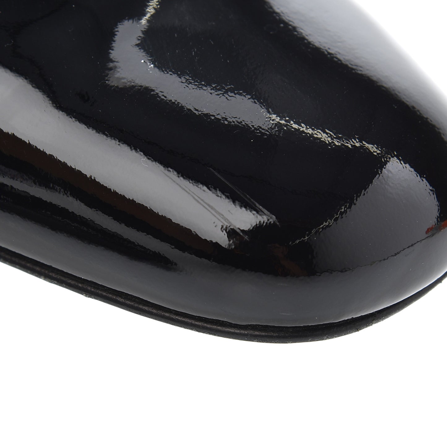 Patent Low Heel Ballerina Pumps 39.5 Black
