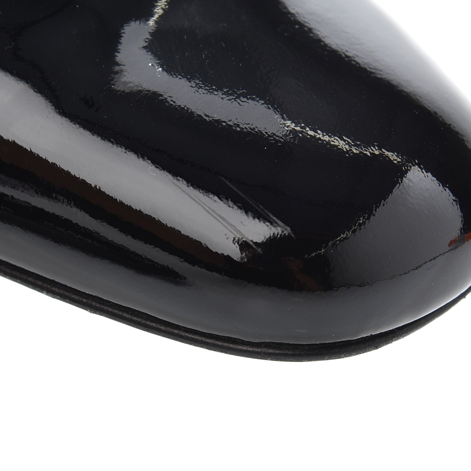 Chanel Patent Low Heel Ballerina Pumps 39.5 Black 14 of 16