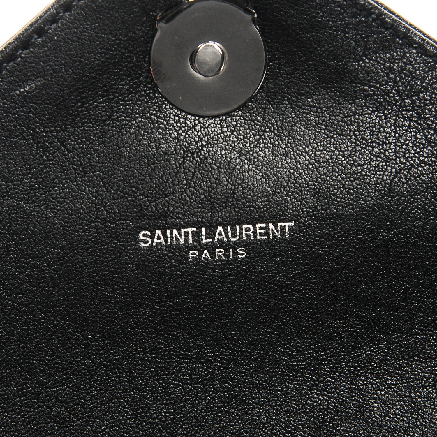 Saint Laurent Sheepskin Matelasse Chevron Monogram Monochrome Large College Satchel Black 6 of 8