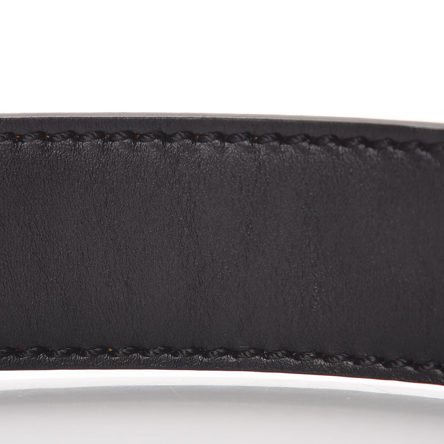 Vitello Havana Elite Monster Eyes Buckle Reversible Belt Yellow Black