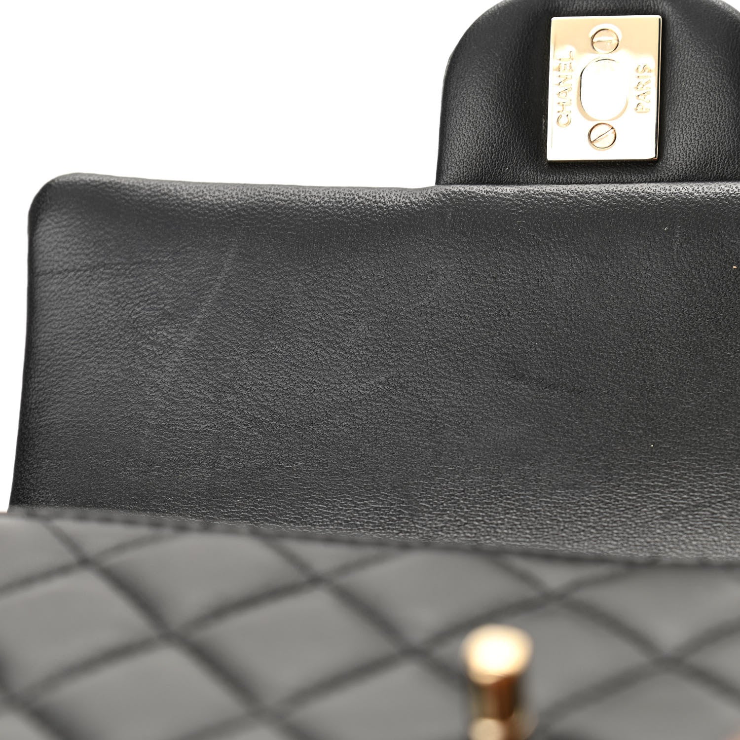 Chanel Lambskin Quilted Mini Rectangular Flap Black 13 of 13