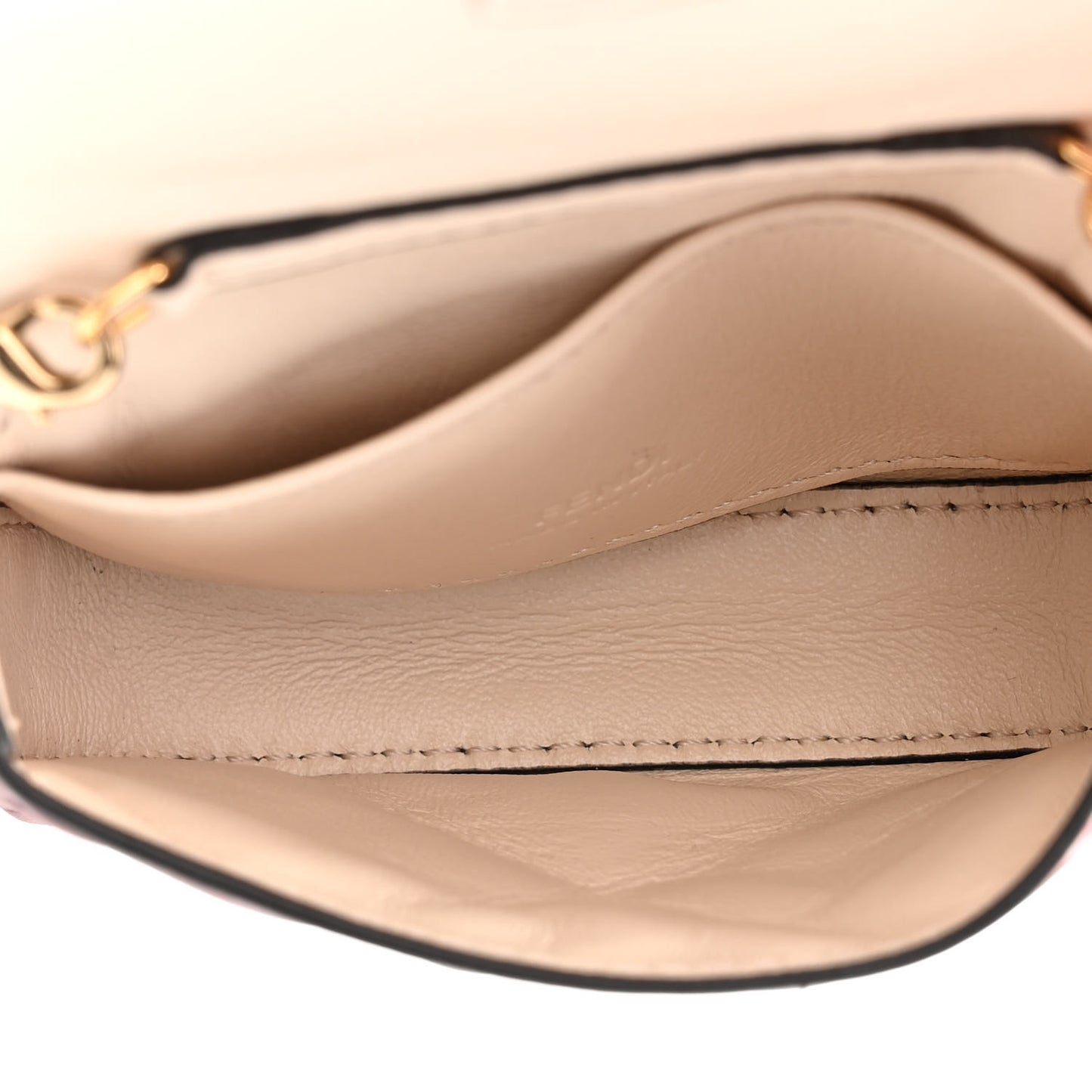 Nappa Matisse FF Embossed Nano Baguette Charm Barolo