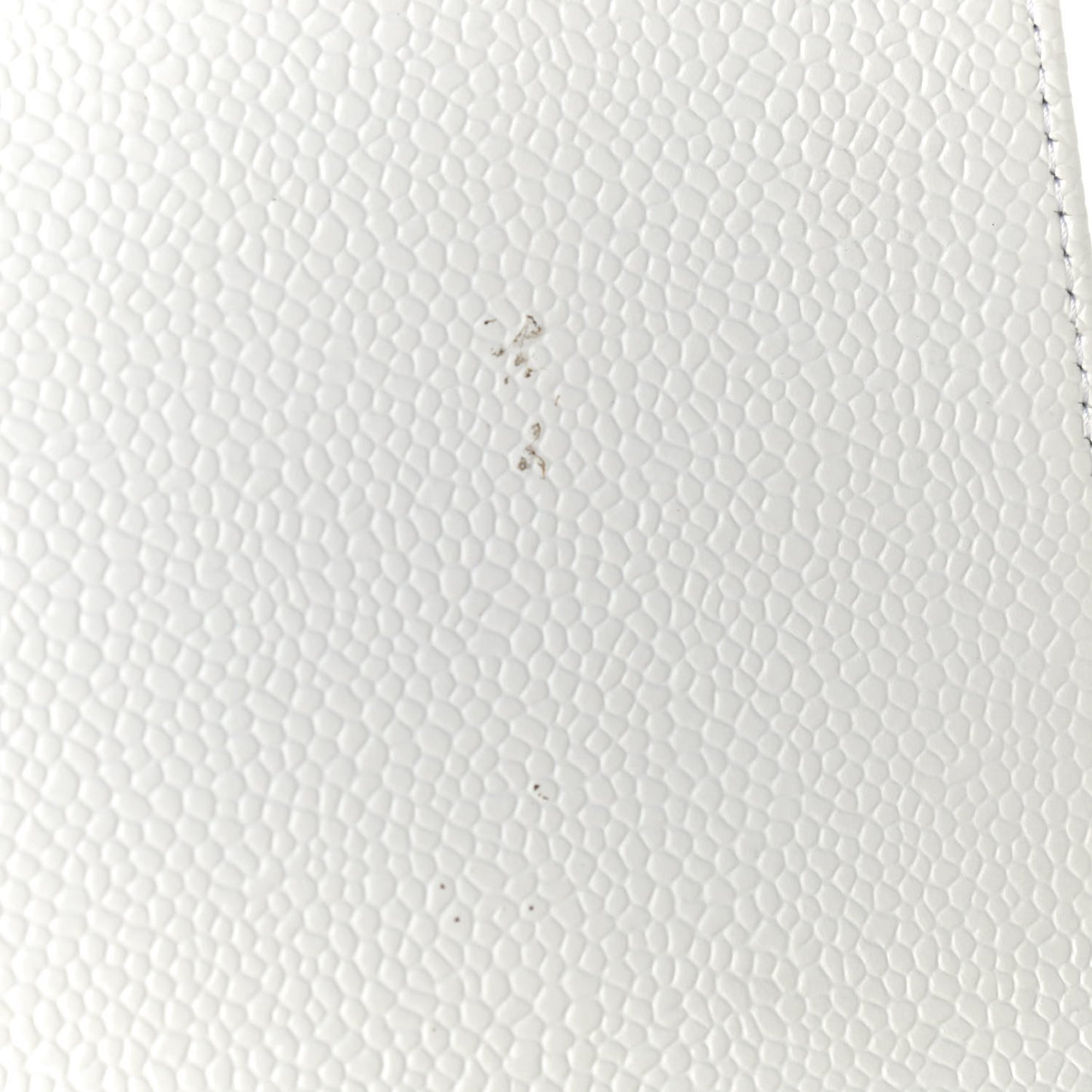 Caviar Quilted Jumbo Single Flap White