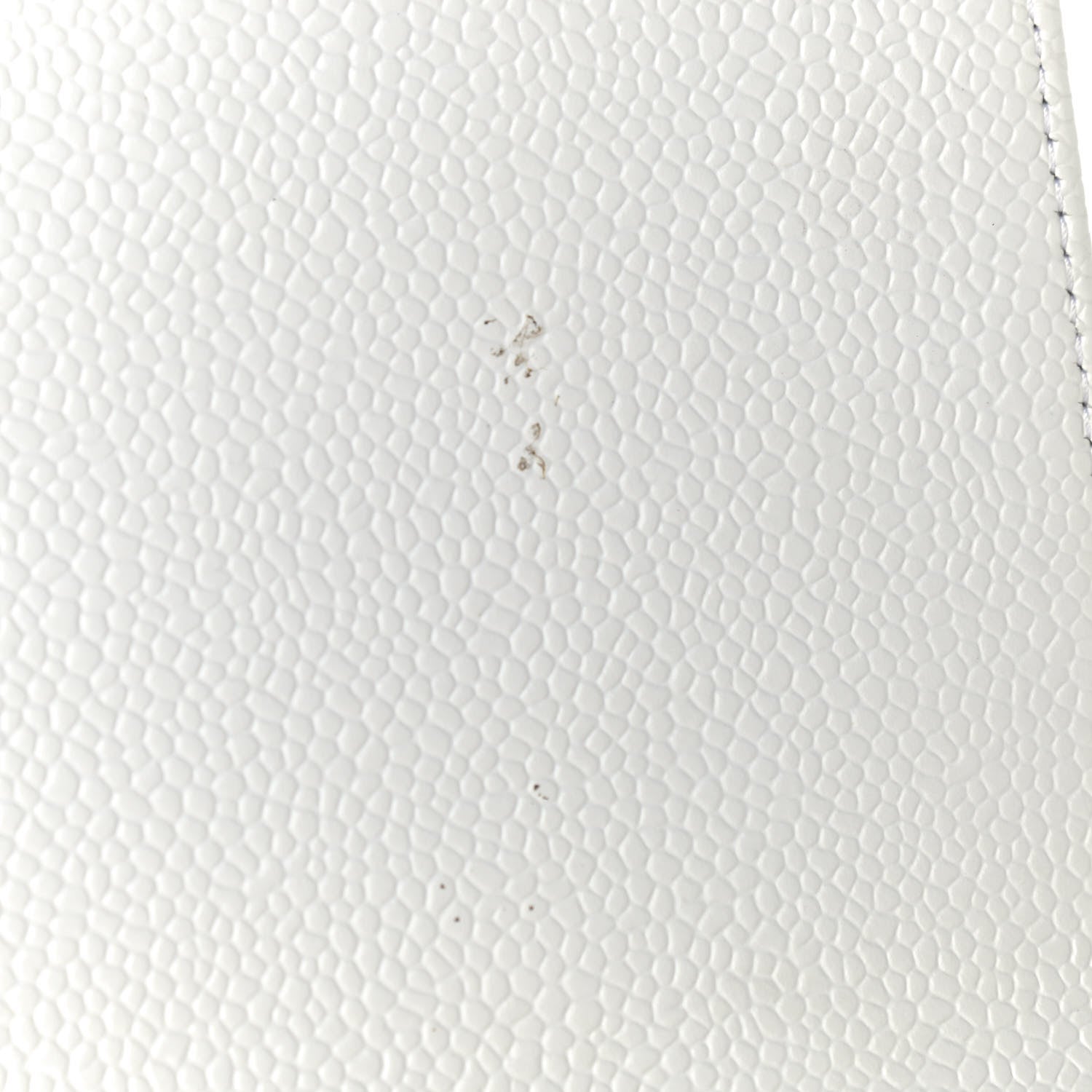 Chanel Caviar Quilted Jumbo Single Flap White 10 of 13