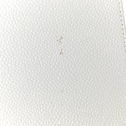 Chanel Caviar Quilted Jumbo Single Flap White 10 of 13