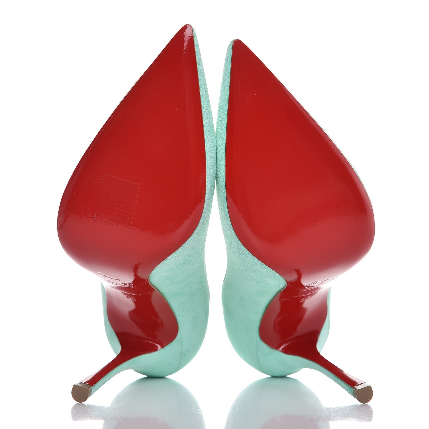 Christian Louboutin Veau Velours Decoltish 100 Pumps 36 Opal 5 of 8
