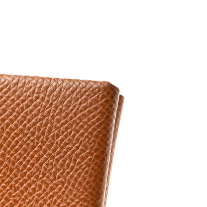 Hermes Epsom Calvi Duo Card Case Gold 8 of 9