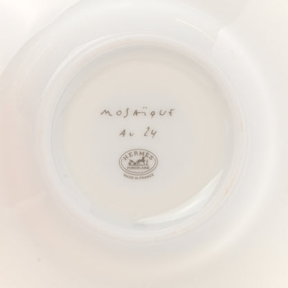 Hermes Porcelain Mosaique au 24 Coffee Cup and Saucer Set of 2 7 of 12