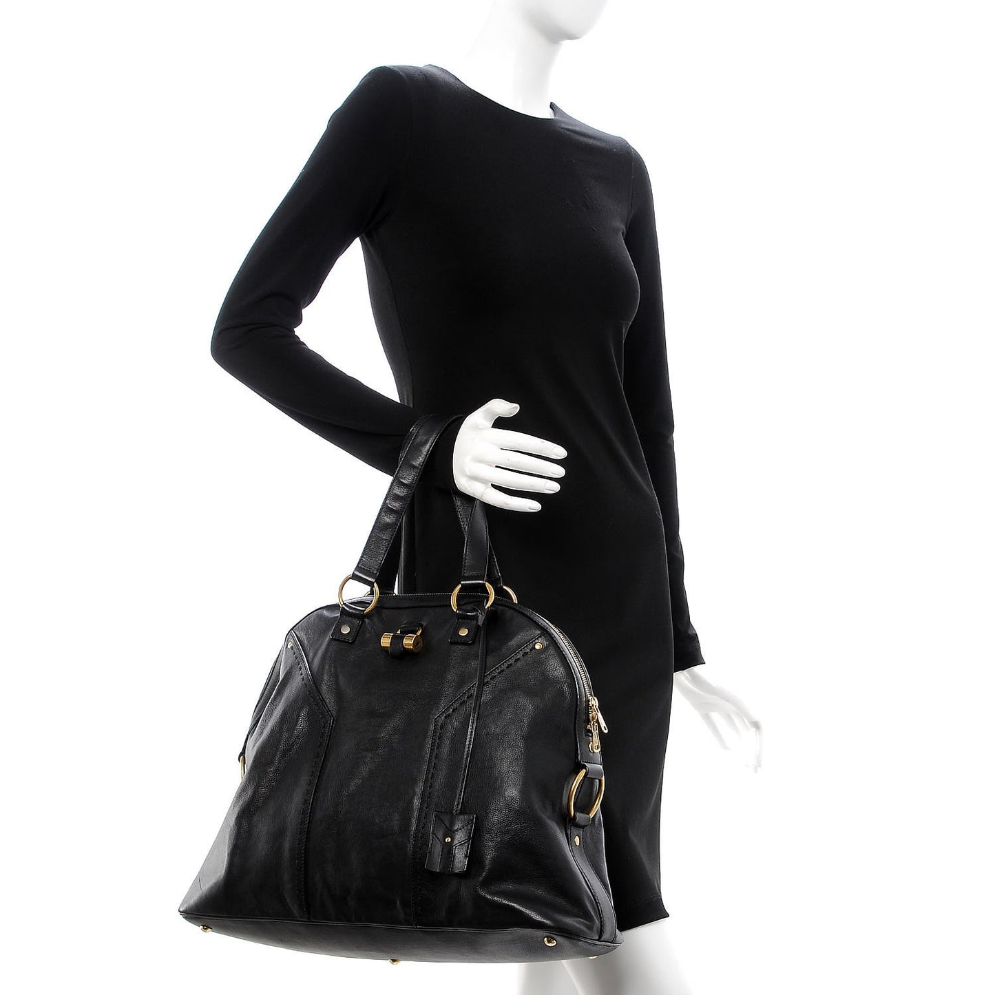 Calfskin Oversized Muse Black