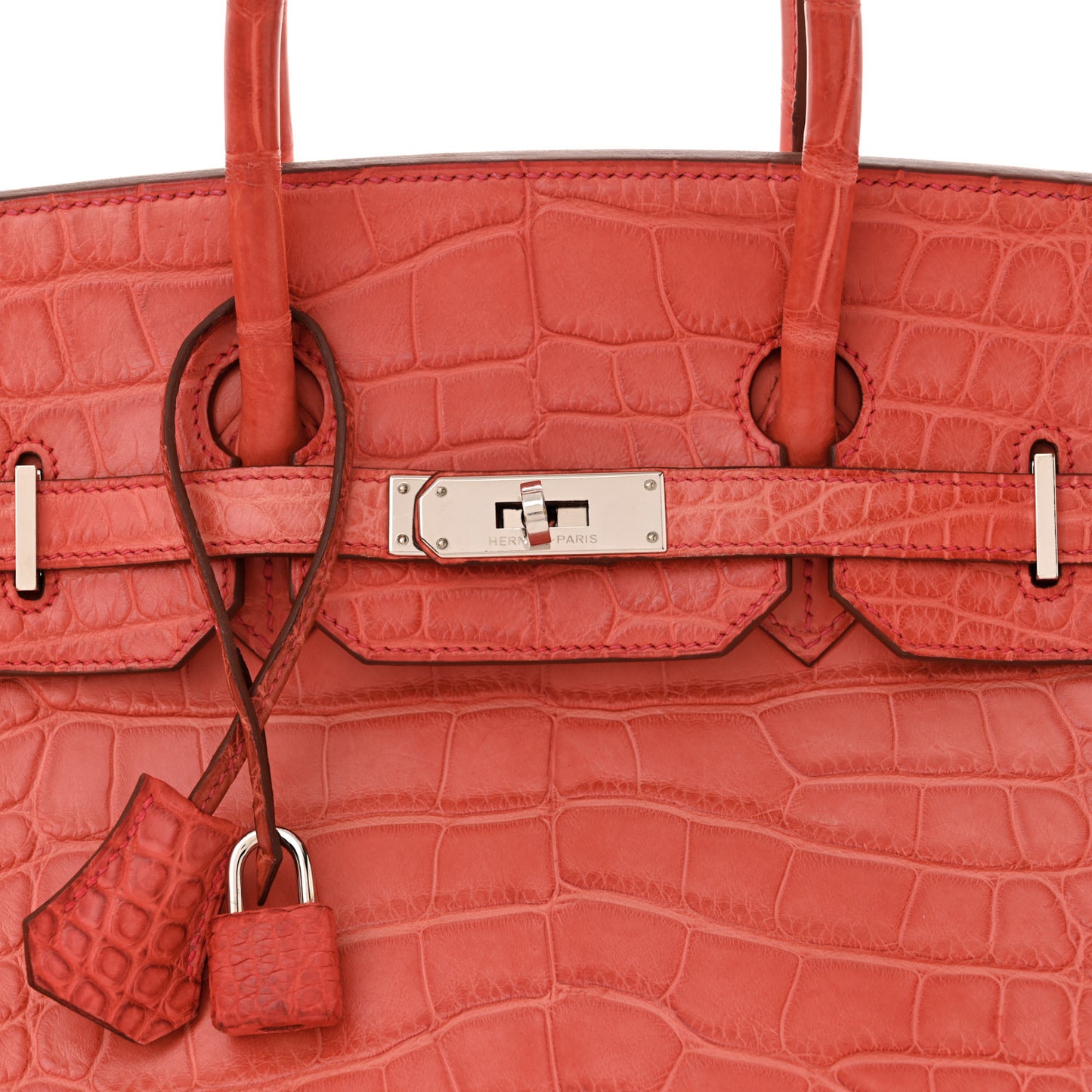 Matte Alligator Birkin 35 Bougainvillea