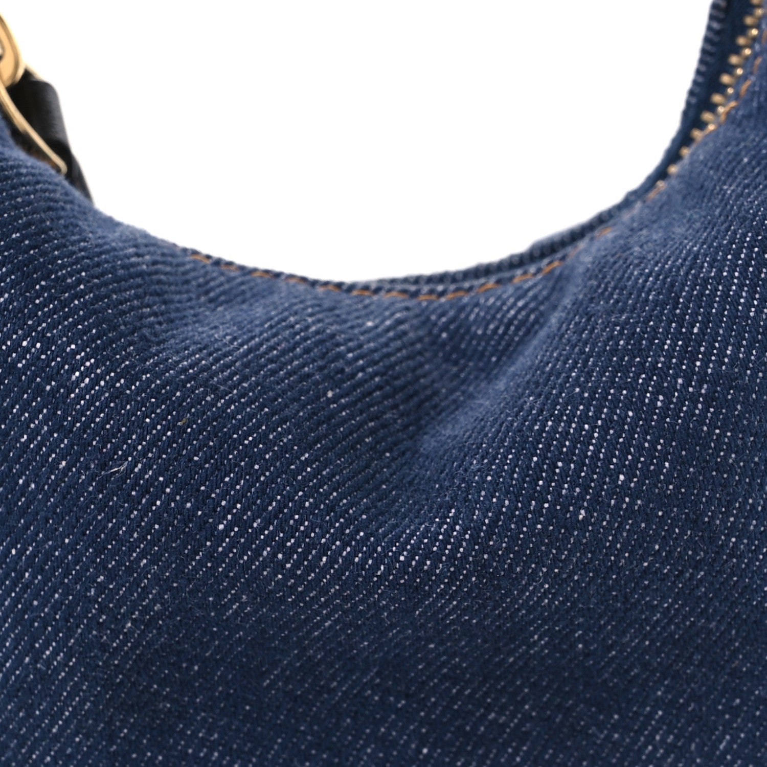 Fendi Denim Shiny Nappa Nano Fendigraphy Hobo Charm Blue Moro 8 of 11
