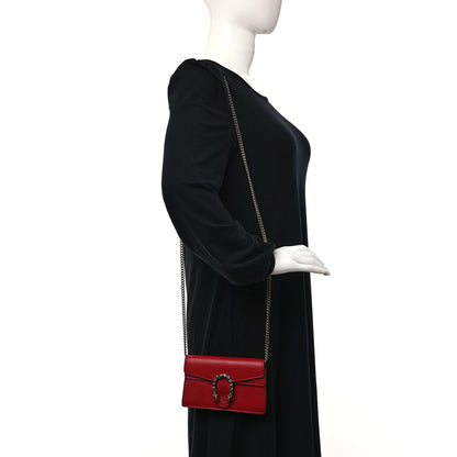 Gucci Calfskin Super Mini Dionysus Shoulder Bag Hibiscus Red 3 of 8