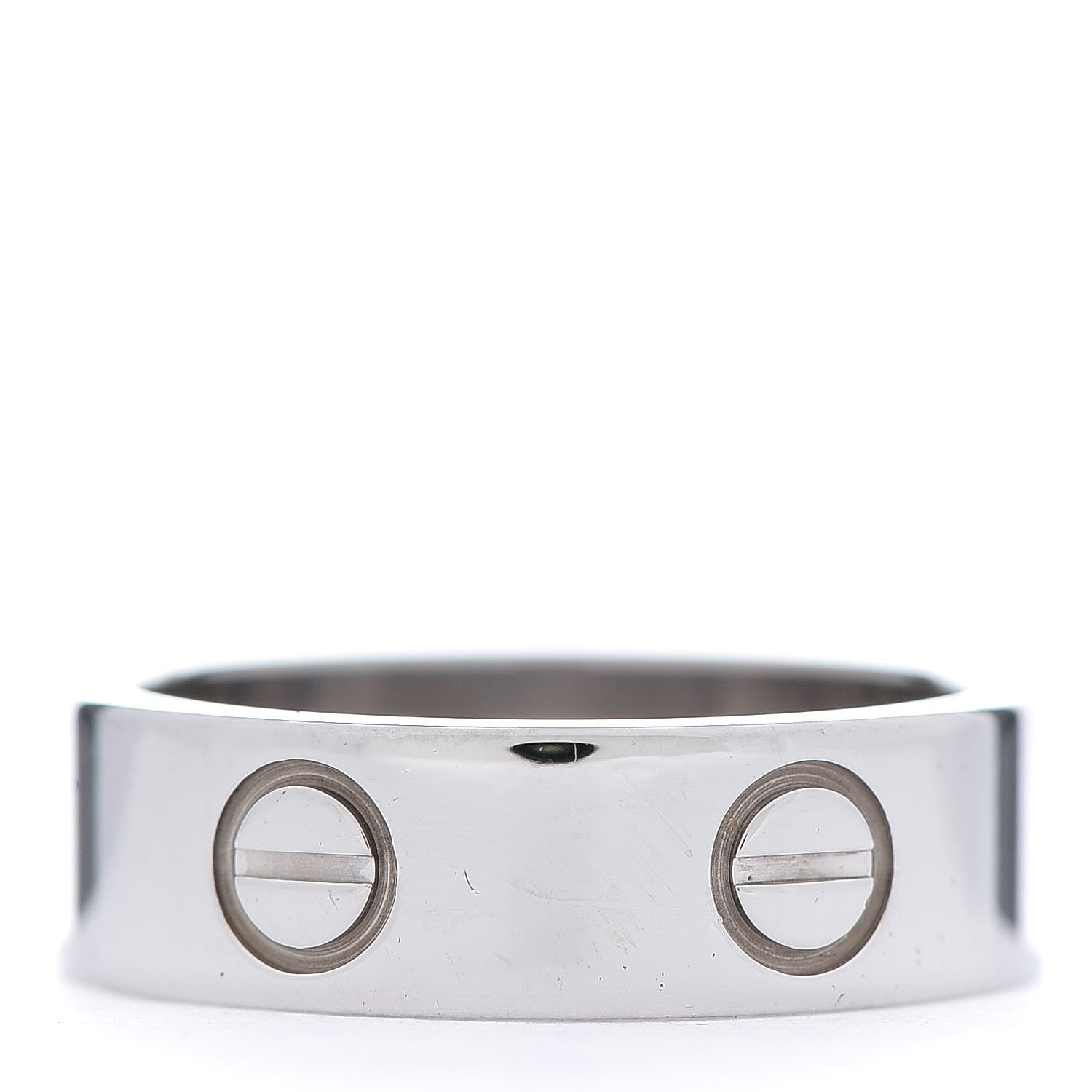 Cartier 18K White Gold 5.5mm LOVE Ring 50 5.25 3 of 4