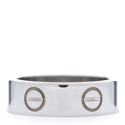 Cartier 18K White Gold 5.5mm LOVE Ring 50 5.25 3 of 4