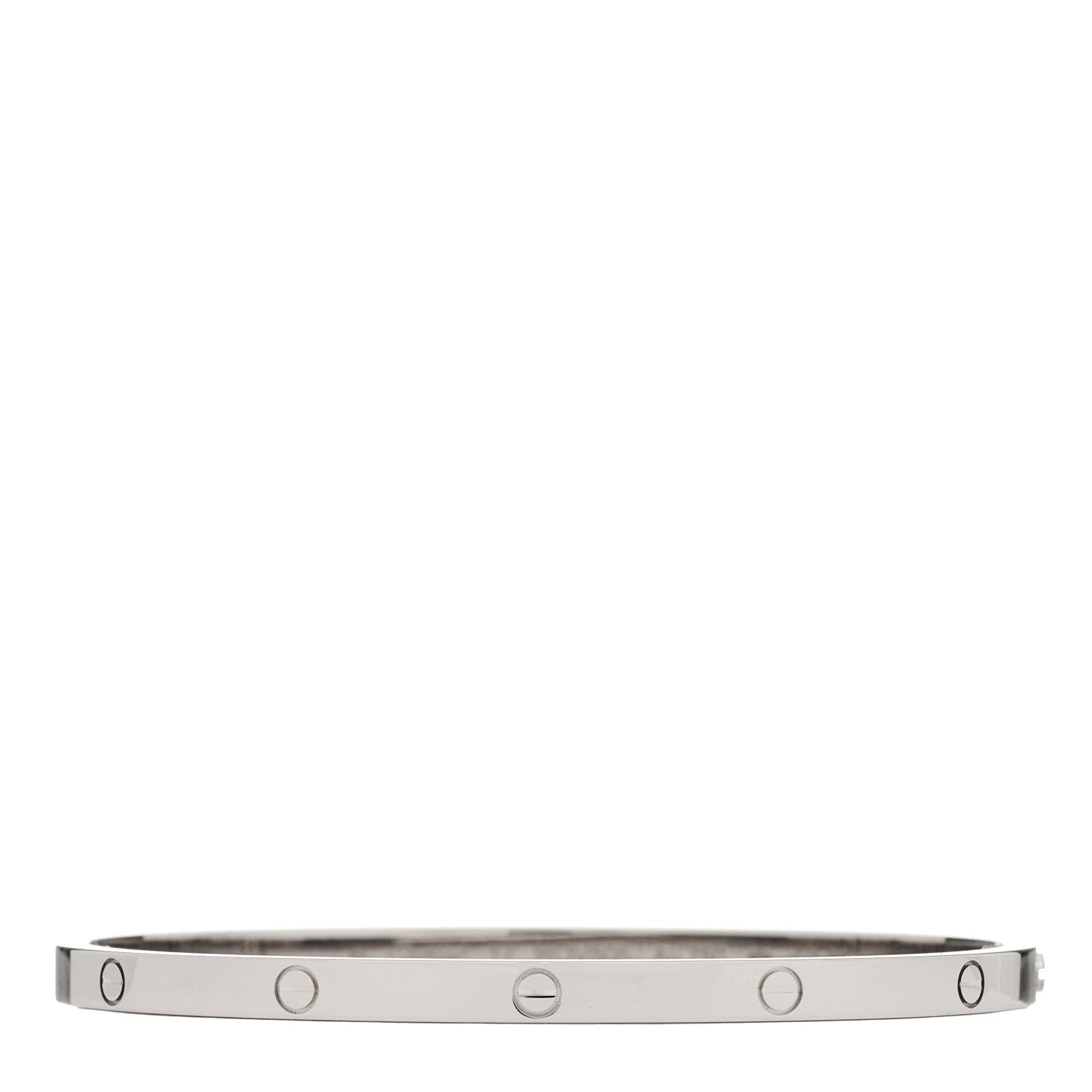 Cartier 18K White Gold Small LOVE Bracelet 17 1 of 9