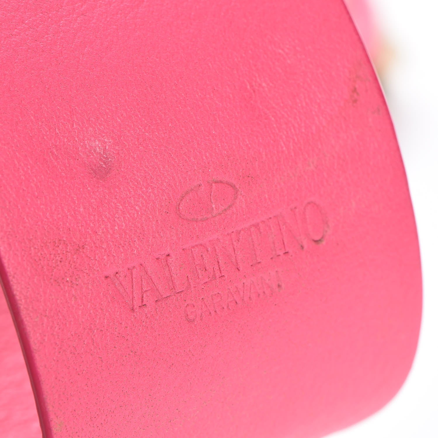 Valentino Garavani Vitello Rockstud Adjustable Wrap Bracelet Pink 4 of 7