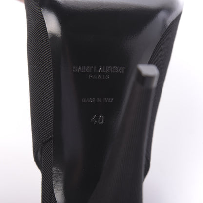 Saint Laurent Grosgrain St. Sulpice Chain Buckle Slingback Pumps 40 Black 8 of 9