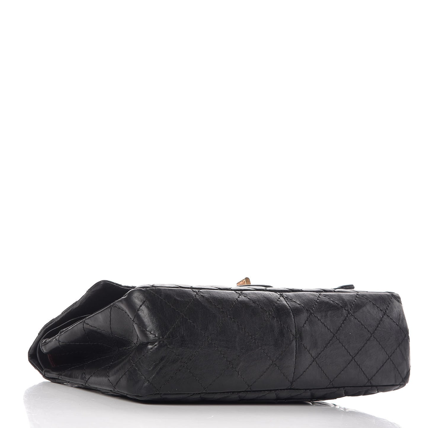 Aged Calfskin Quilted 2.55 Reissue 226 Flap Black