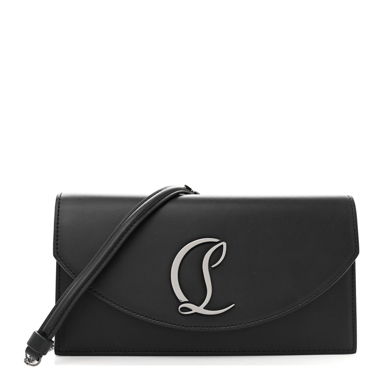 Calfskin Loubi54 Crossbody Clutch Black