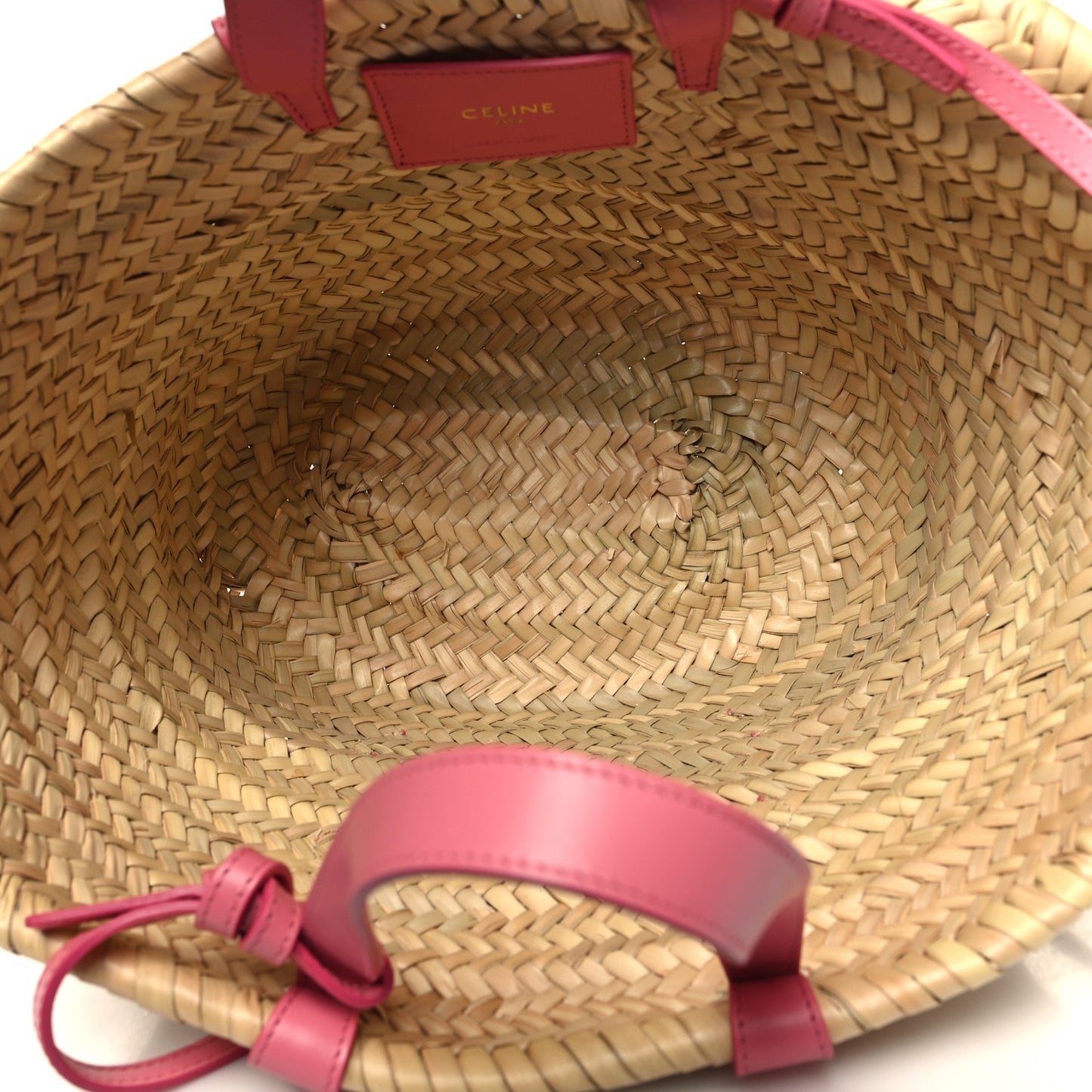 Raffia Calfskin Triomphe Teen Panier Lipstick