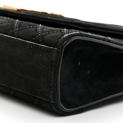 Saint Laurent Suede Mixed Matelasse Triquilt Medium Monogram Satchel  Black 10 of 10