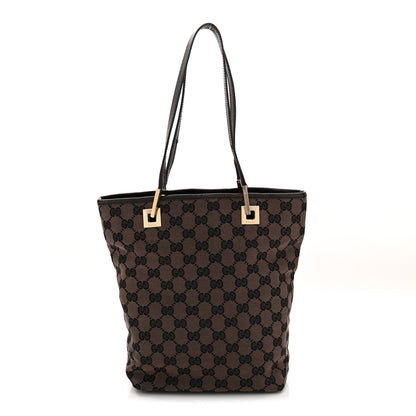Gucci Monogram Small Bucket Tote Dark Brown 1 of 13