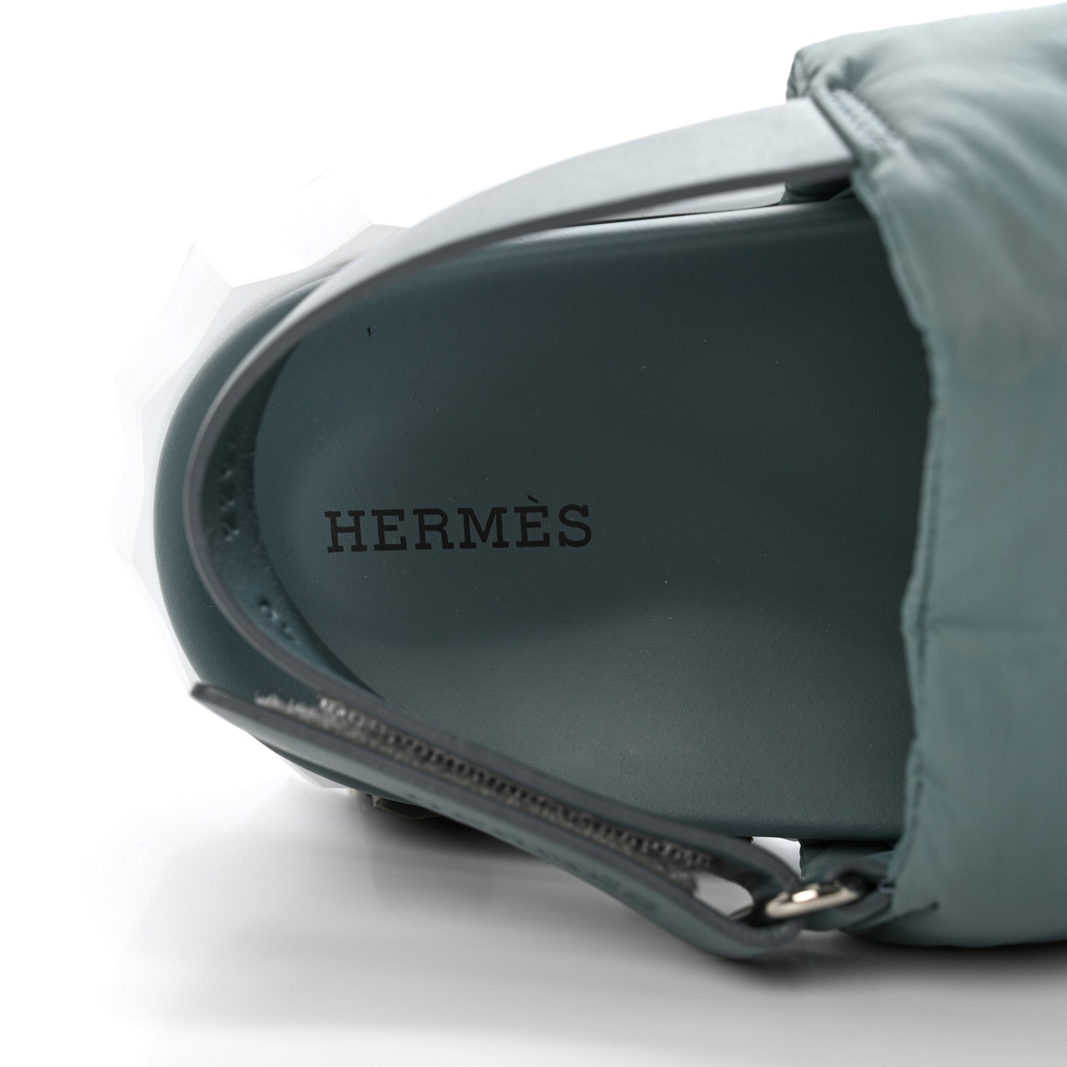 Hermes Parachute Fabric Calfskin Womens Electric Sandals 40 Bleu Bleu Pinede 7 of 14