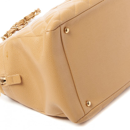 Chanel Caviar Quilted Grand Timeless Tote GTT Beige 6 of 10