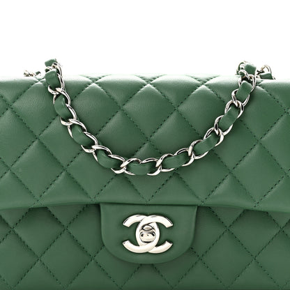 Chanel Lambskin Quilted Mini Rectangular Flap Green 8 of 11